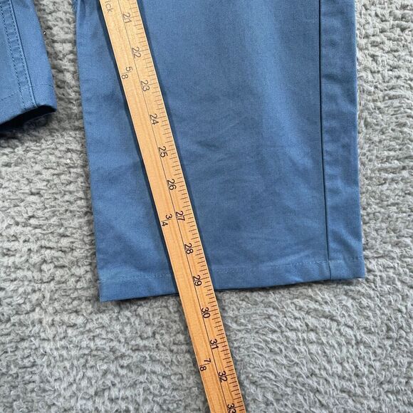 Bonobos Pants Mens 31 x 32 (31x29) Straight Leg Blue Washed Chino Stretch - Picture 9 of 11